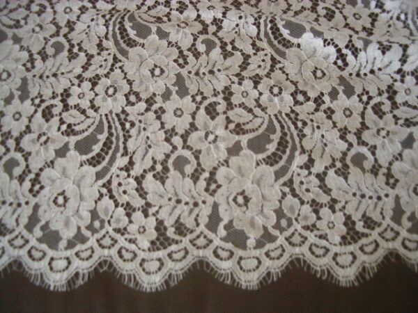 White French Lace - 90cm width