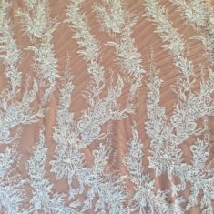 Tiny Pearl Beaded Embroidered Lace