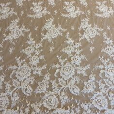 Corded Lace with Pearl Beading, Double Border